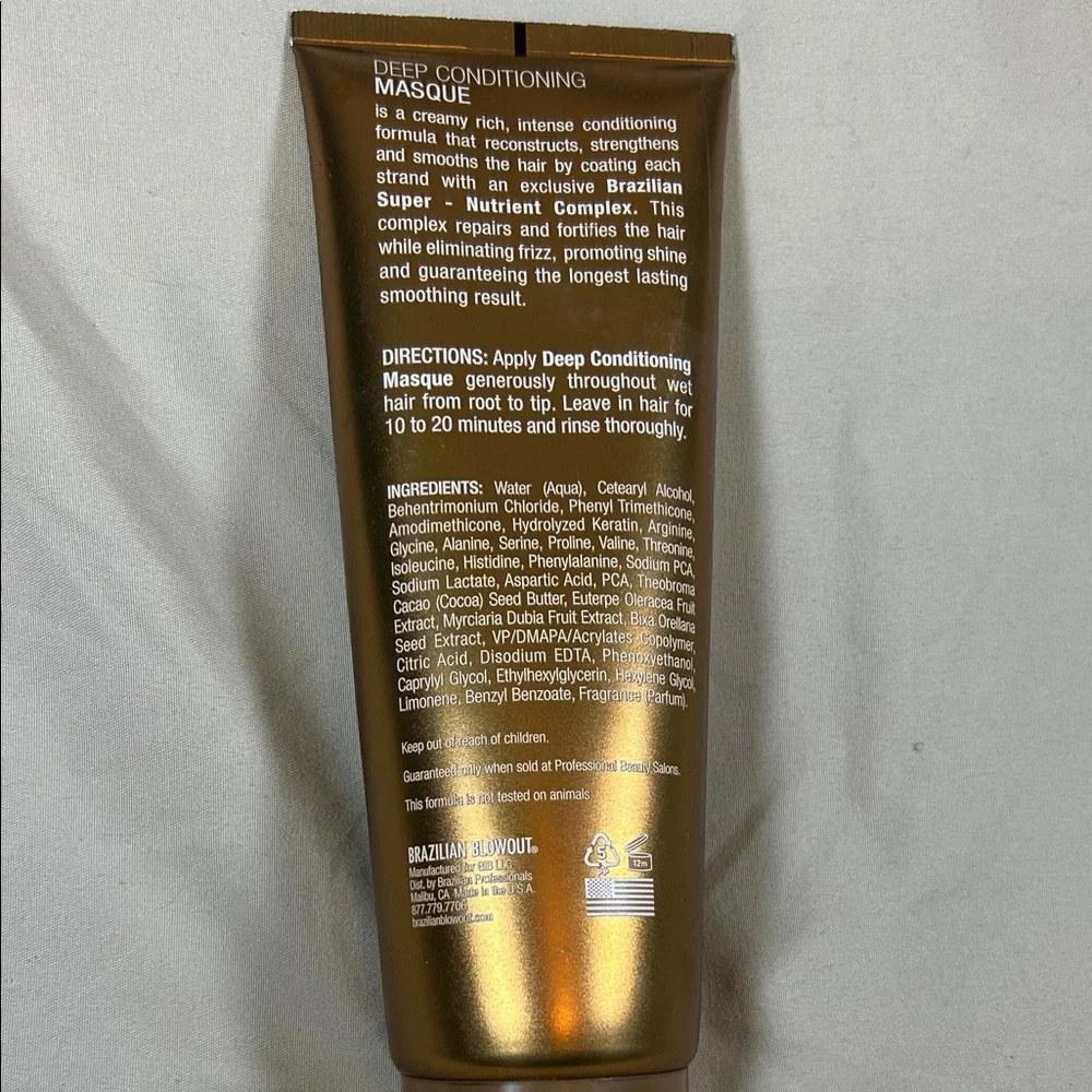Brazilian Blowout Gold Deep Conditioning Masque